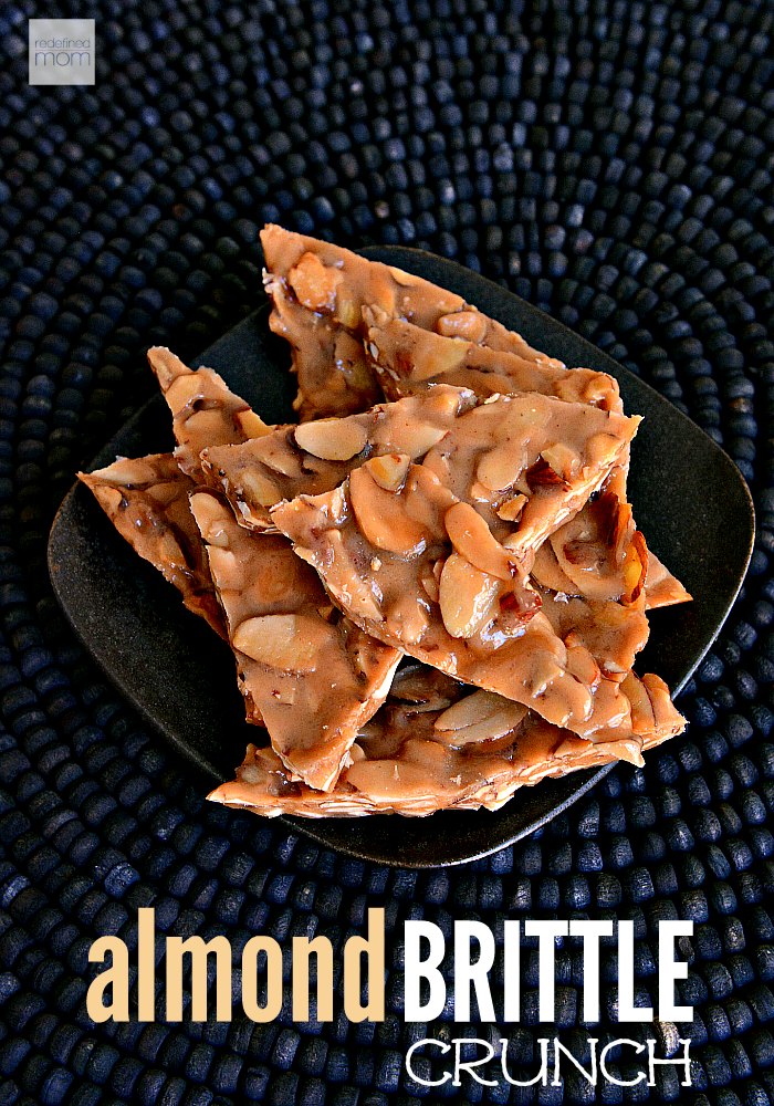 This super fast and easy Almond Brittle Crunch Recipe uses only four ingredients and can be made in less than 10 minutes. Pretty soon you will be saying, Peanut-Who?