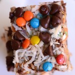 This cookie bar has many names...magic, everything, seven layer, mommy-crack. But in my mind, it is the Disney Copycat Magic Cookie Bar Recipe.