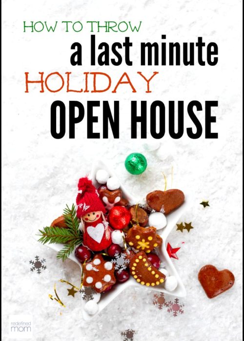 Plan a party in less than 24 hours? Absolutely. Here's how to throw a last minute holiday open house that's low-stress and full of spur of the moment fun.