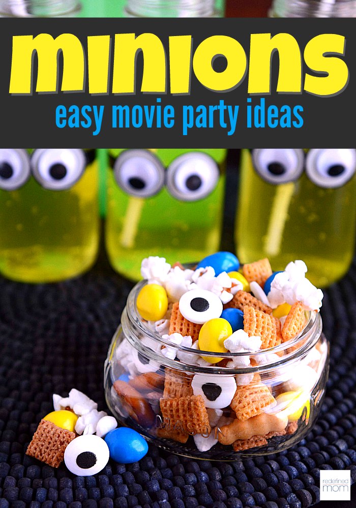 Love the Minions? Here are easy Minions Movie Party Ideas that take less than 15 minutes to create. I promise, even the non-crafty can do these!