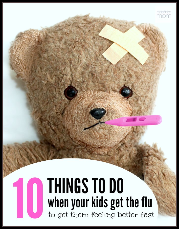 When the flu hits, you go into Mama Bear Mode and do EVERYTHING in your power to get your kiddo feeling better fast. (Because NO ONE has time for a sick kiddo or husband - and let's be honest, sick duty usually falls on the mamas.) Here are 10 Things To Do When Your Kids Get The Flu, so you can get them better fast.