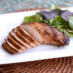 The alternative to grilling chicken on a hot summer evening - this Grilled Marinated Turkey Tenderloin recipe. Bonus, makes amazing lunch meat as leftovers.